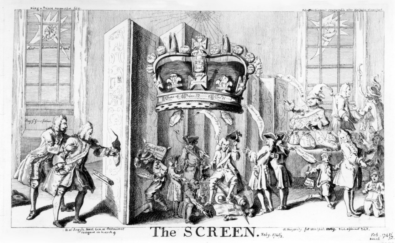 A tela, 1742 de English School