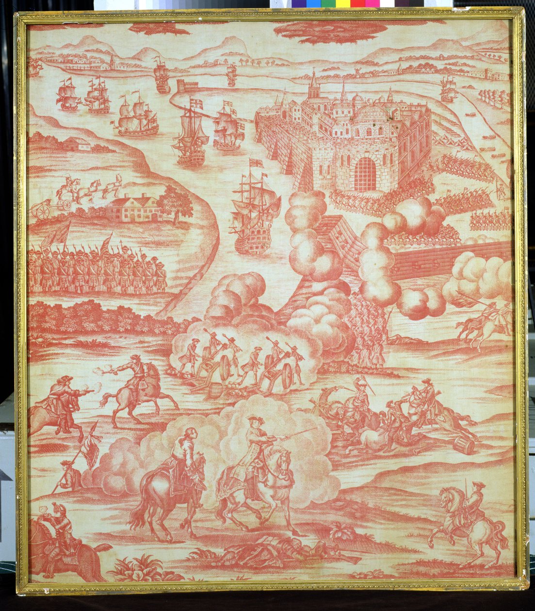 O assalto de Quebec, c.1775 (algodão) de English School