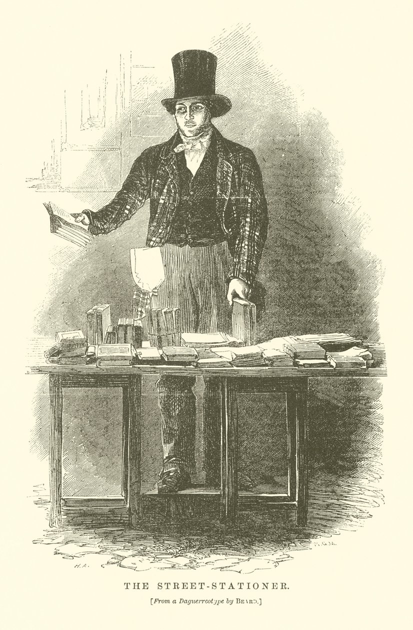 O estaccionista de rua (gravura) de English School