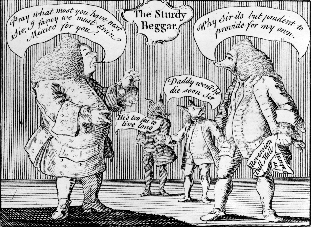 O pedinte robusto, 1758 de English School