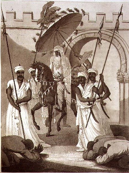 O Sultão de Marrocos Saiu para dar audiência, pub. por Henry Colburn de English School