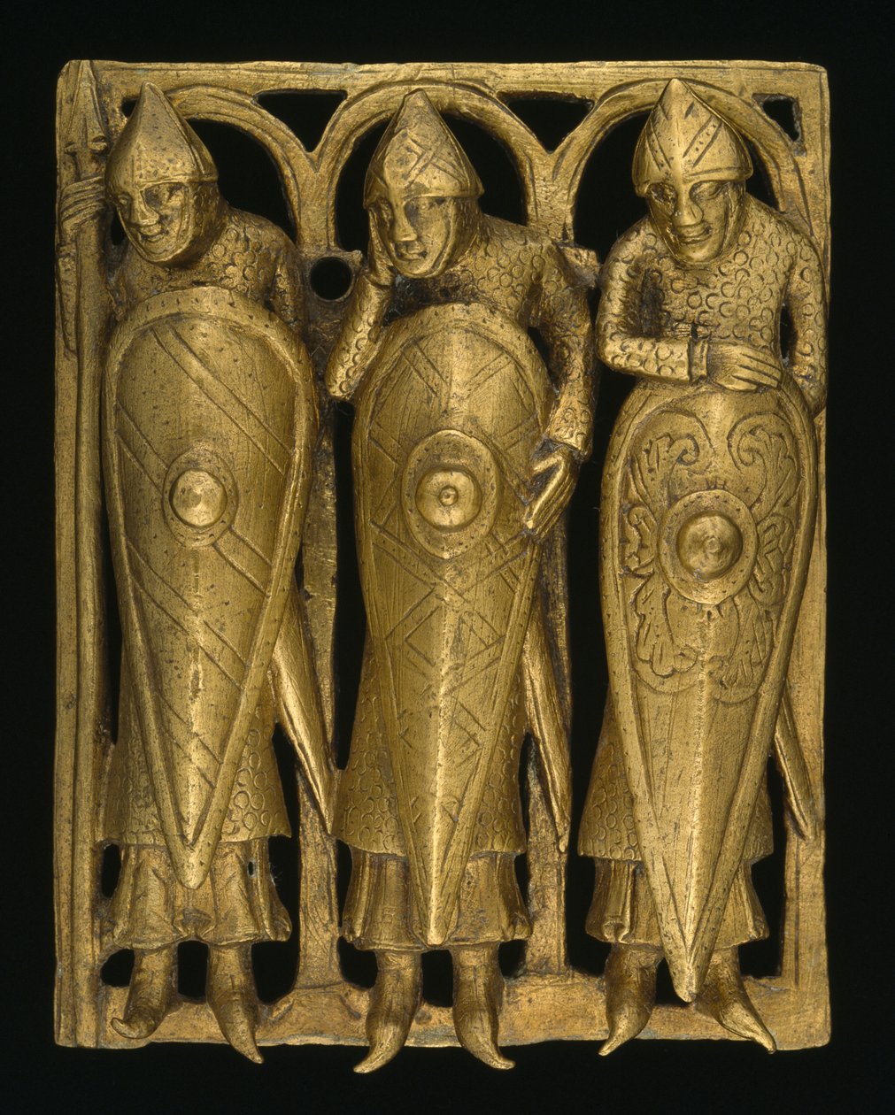 A Pyx do Templo, c.1140-50 (liga de cobre dourado) de English School