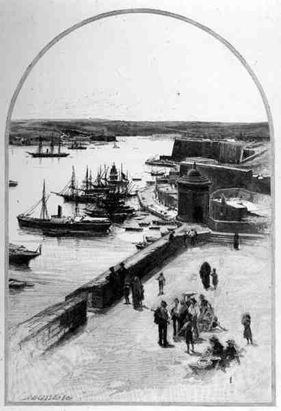 The Top of the Grand Harbour, Valetta, Malta, de 