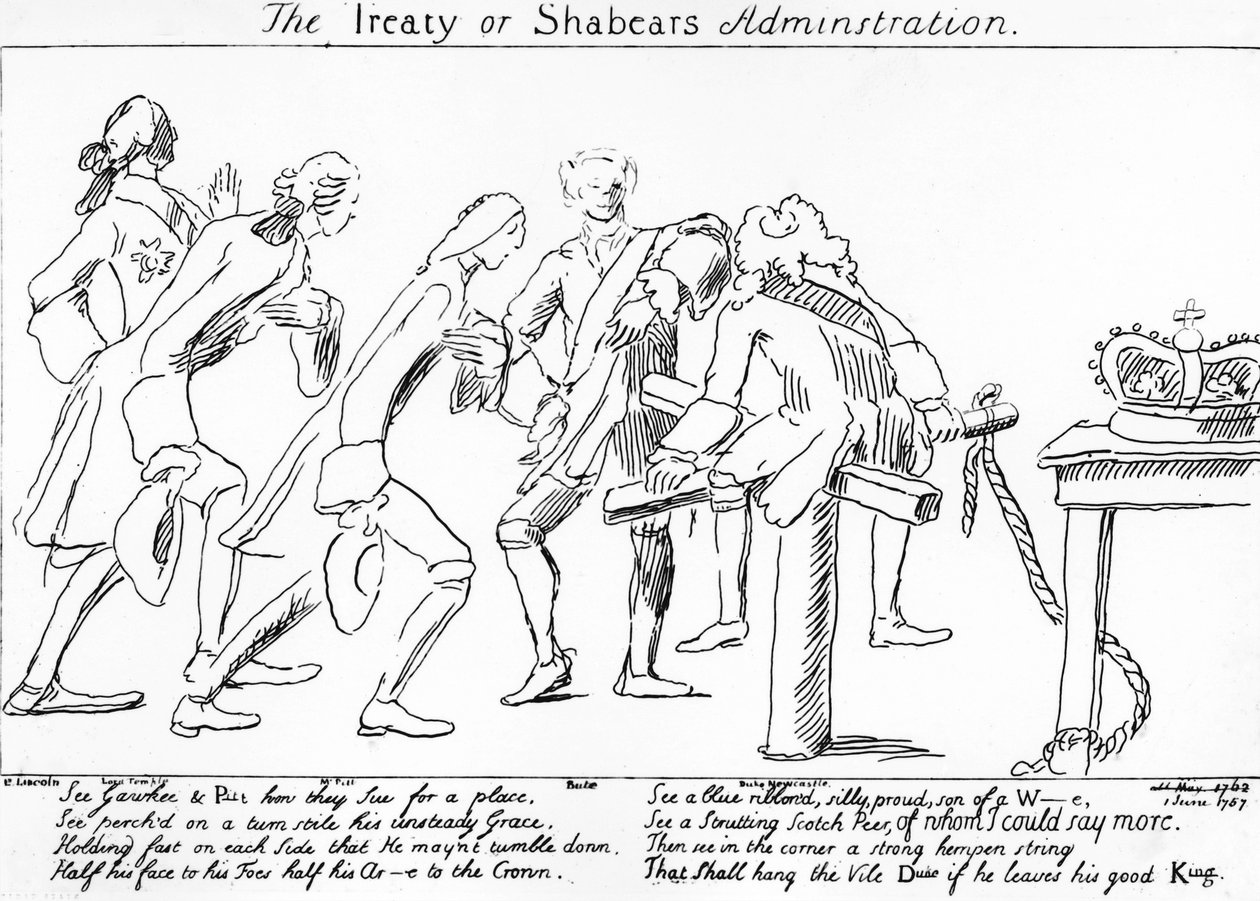 O Tratado ou Administração de Shabears, 1757 de English School