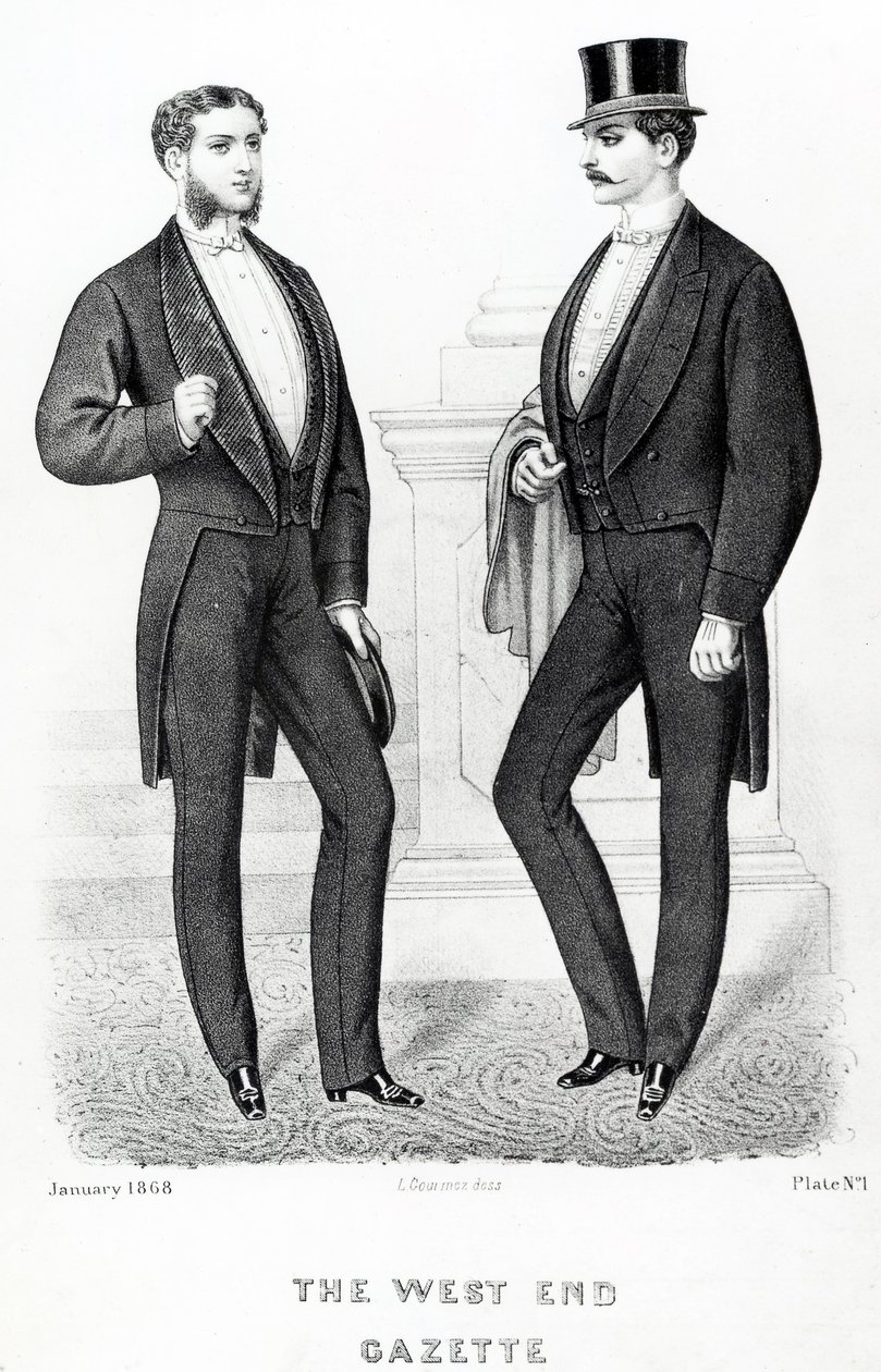 O West End Gazette, Inglês Costumer, 1868 de English School