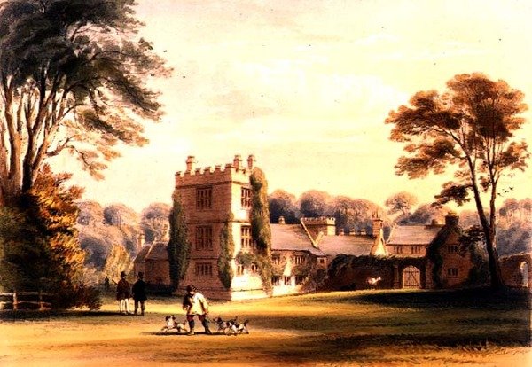 The Western Tower, Cotehele House, c.1830-40 (cor litho) de English School