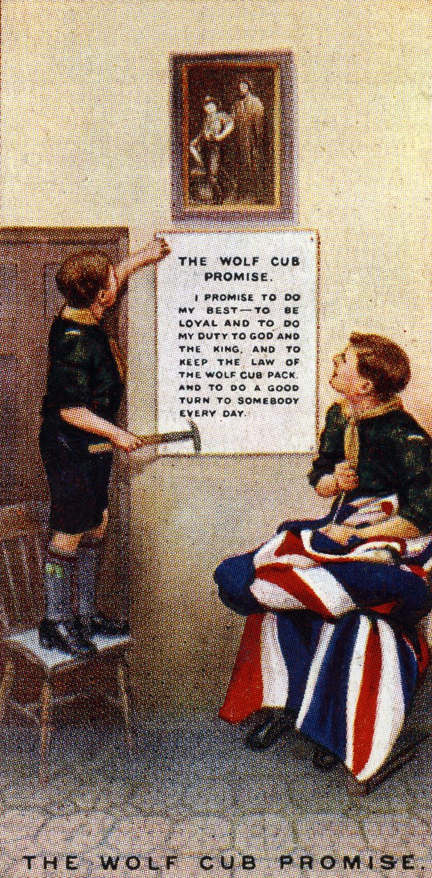 A promessa do filhote de lobo, 1929 de English School
