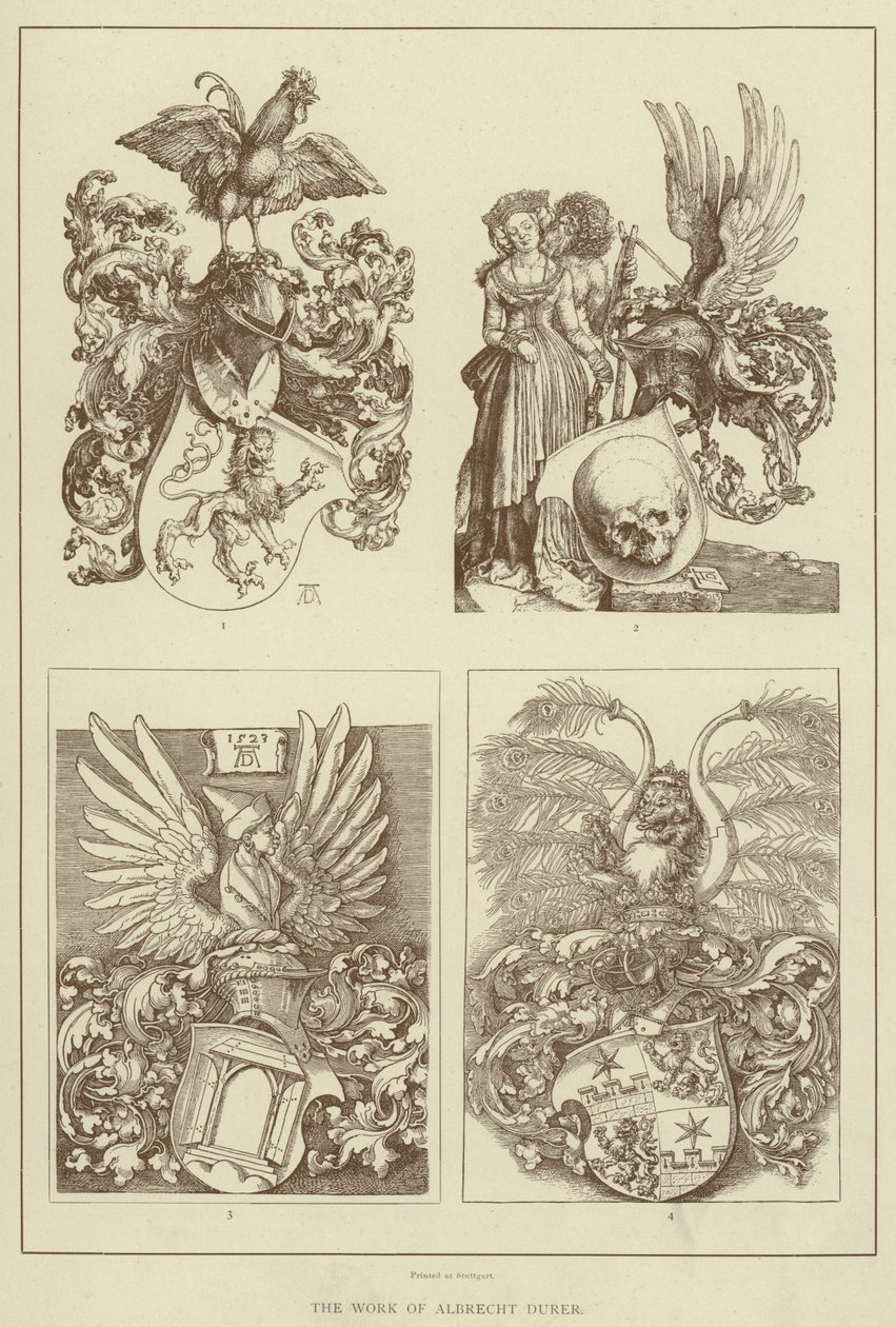 A obra de Albrecht Durer (litografia) de English School