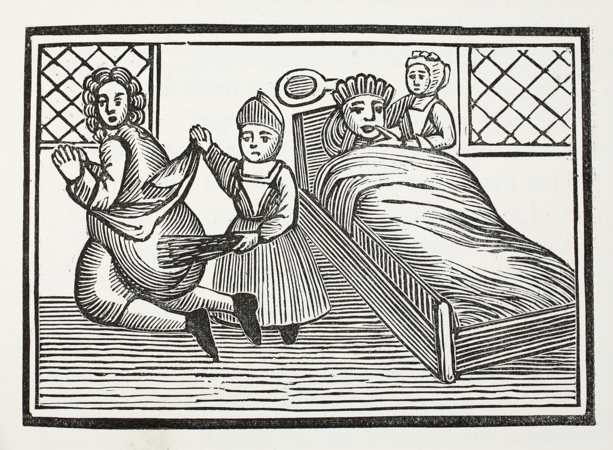 O mundo girou Upside Down, ilustração dos Chapu-livros do século XVIII por John Ashton, bar. 1882 de English School