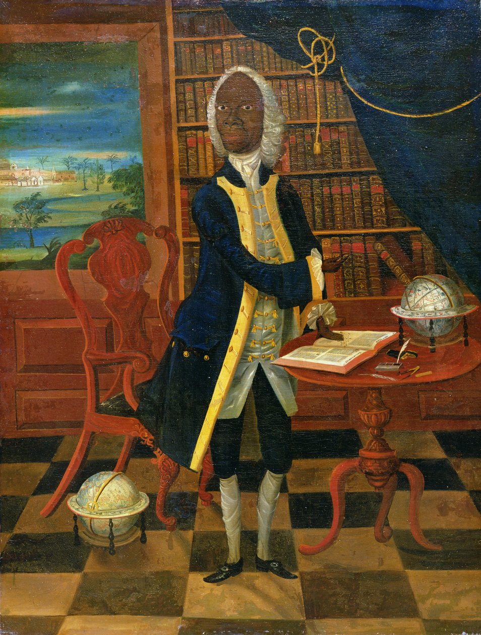O estudioso negro da Jamaica, c.1740 de English School