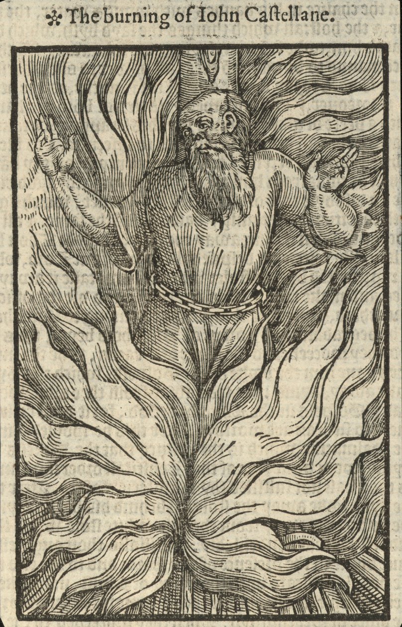 O incêndio de John Castellane (gravura) de English School