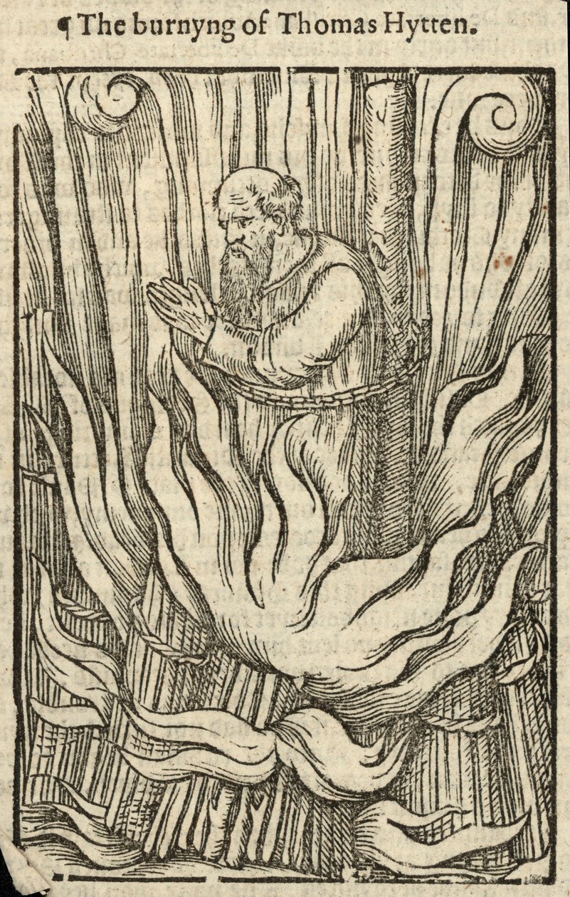 O incêndio de Thomas Hytten (gravura) de English School