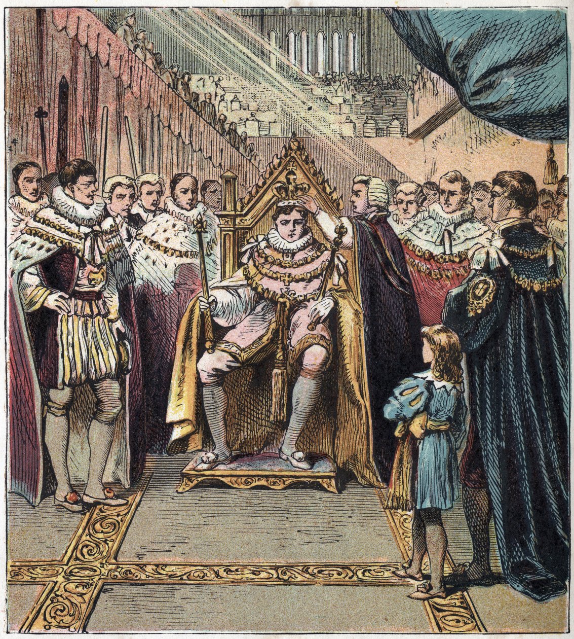 A coroação de George IV (1762-1830) em 29/01/1820. A coroação de Jorge IV de English School
