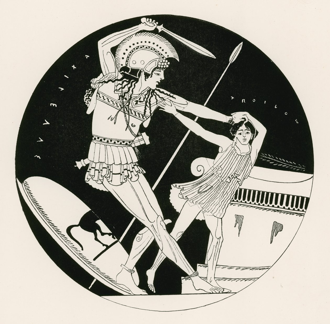 A morte de Troilos (gravura) de English School