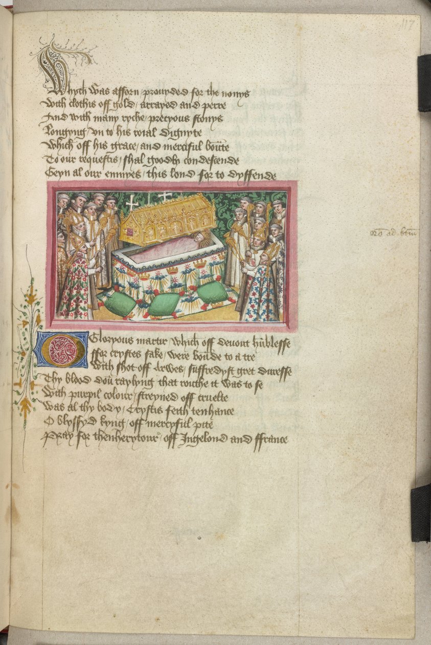 O sepultamento de Edmund em Bury St Edmund