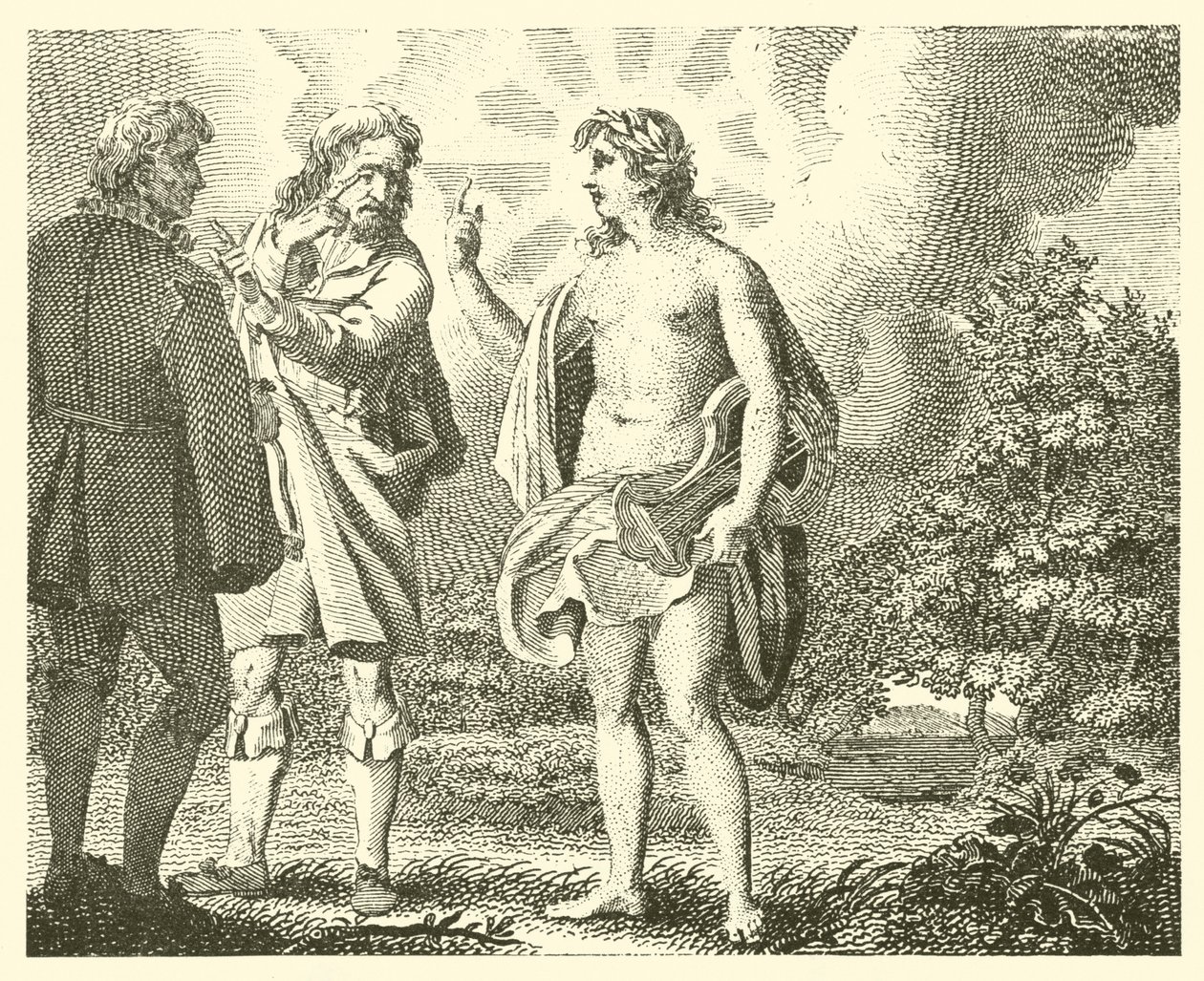 O invejoso e o cobiçoso (gravura) de English School