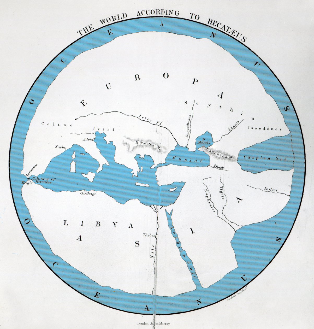 O mundo de acordo com Hecataeus, publicado por John Murray de English School