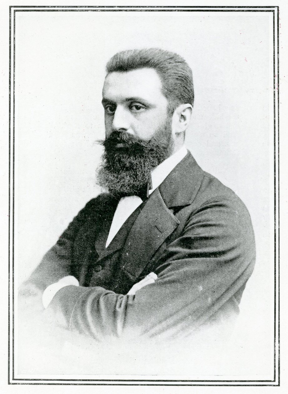 Theodor Herzl (1860-1904) (foto a p/b) de English School