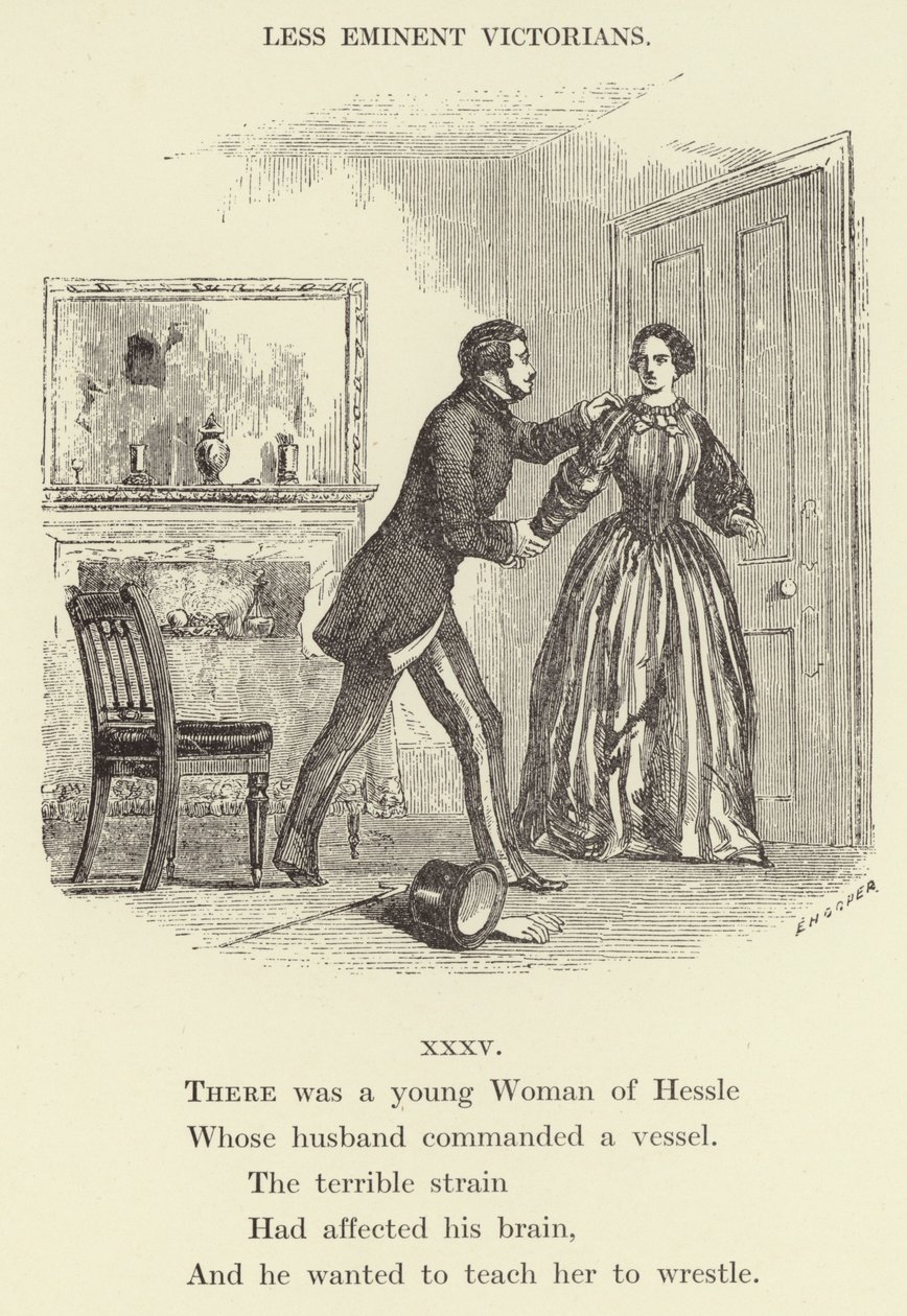 Havia uma jovem mulher de Hessle (gravura) de English School
