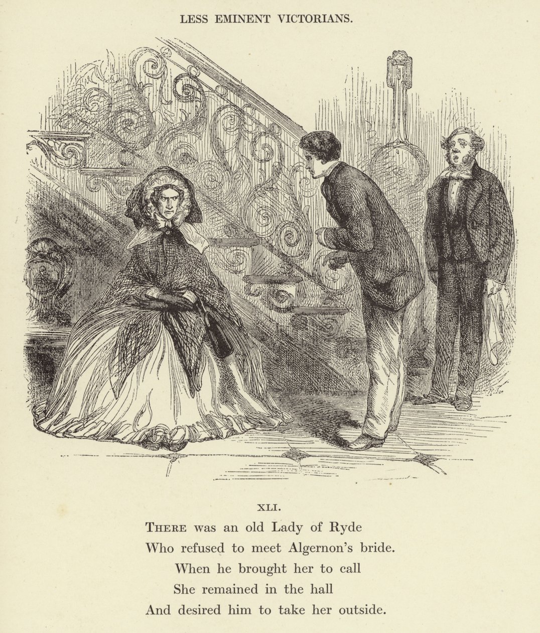 Havia uma velha senhora de Ryde (gravura) de English School