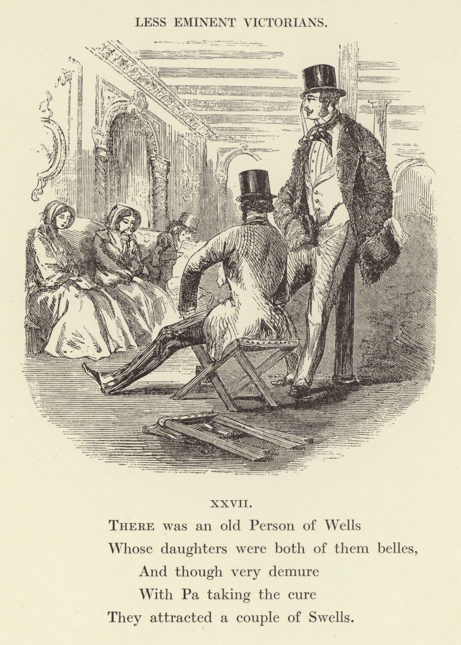 Havia uma velha pessoa de Wells (gravura) de English School