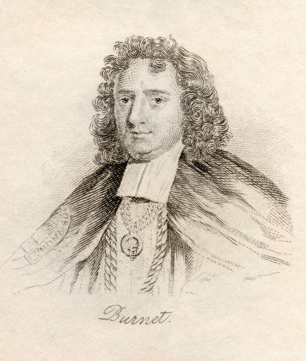 Thomas Burnet, do &39;Crabb&39;s Historical Dictionary&39;, publicado em 1825 de English School