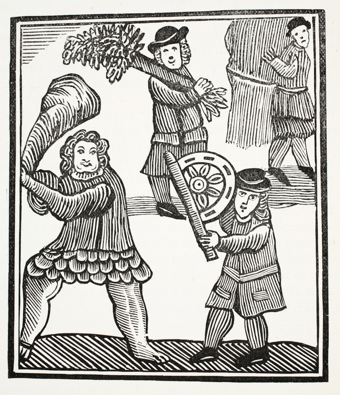 Thomas Hickathrift, ilustração de Chap-livros do século XVIII por John Ashton, pub. 1882 de English School