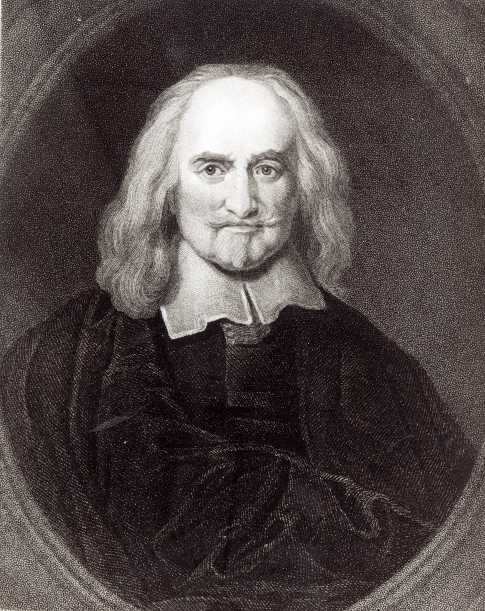 Thomas Hobbes (1588-1679) de &39;Galeria de Retratos&39;, publicado em 1833 de English School