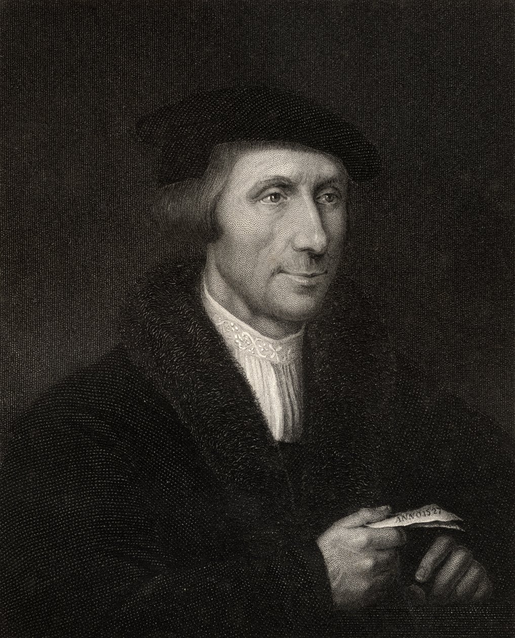 Thomas Linacre, ou Lynaker, gravado por H. Cook da &39;National Portrait Gallery, Volume III&39;, publicado em 1820 de English School