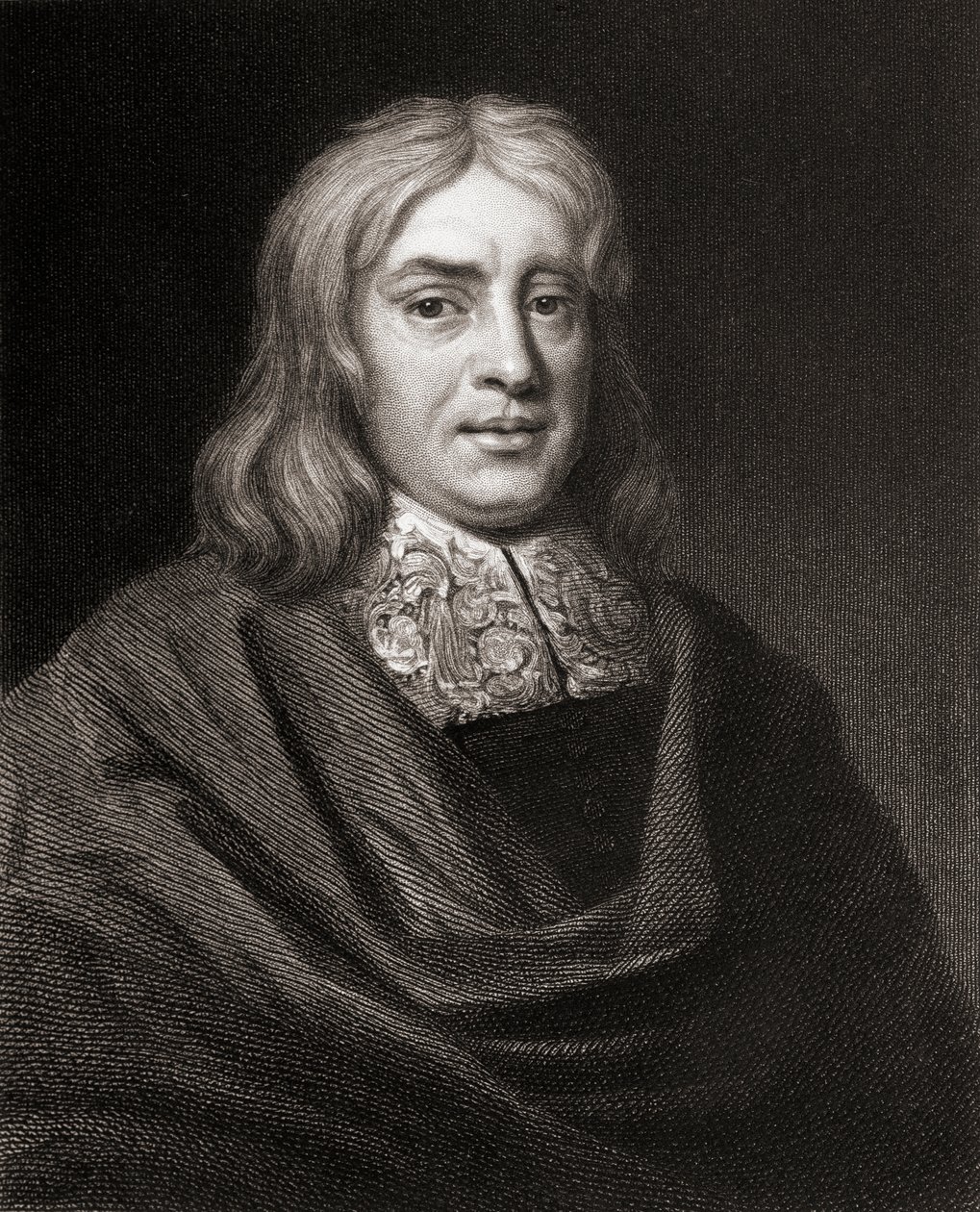 Thomas Sydenham (1624-1689) da Gallery of Portraits, publicado em 1833 de English School