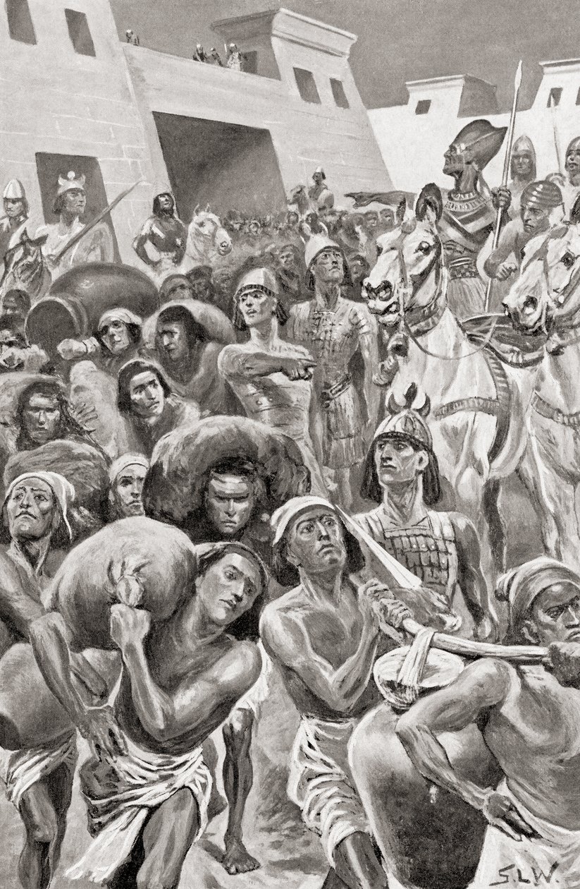 Thutmose III à frente do seu exército, de Hutchinson