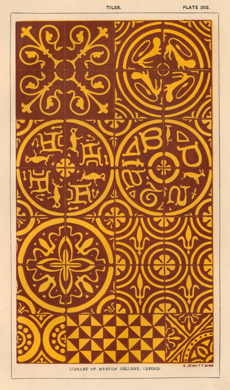 Azulejos (litografia a cores) de English School