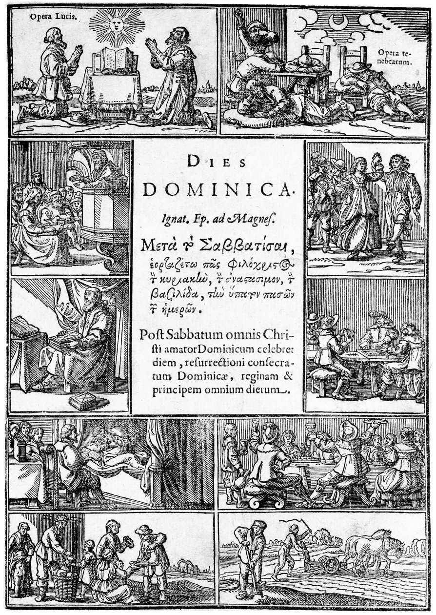 Página de rosto para Thomas Youngs Dies Dominica, 1639 de English School