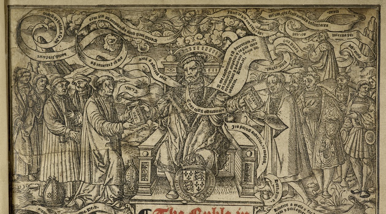 Detalhe da página de rosto representando 