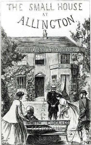 Página de título de "A Pequena Casa em Allington", de Anthony Trollope de English School