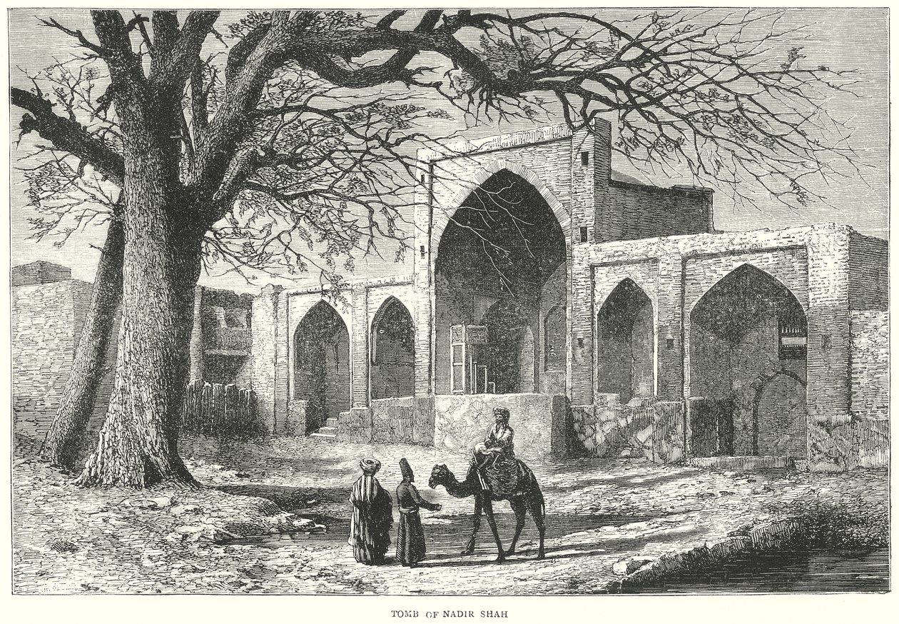 Túmulo de Nadir Shah (gravura) de English School