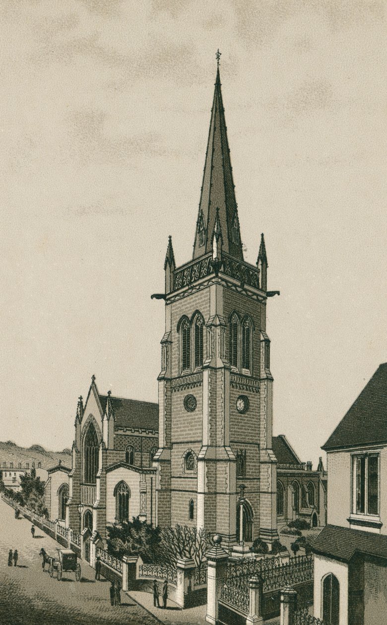 Igreja da Torre, Ipswich (litografia) de English School