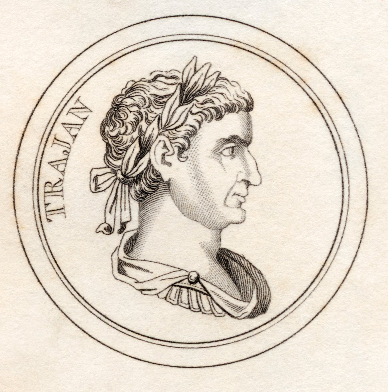 Trajan, do "Dicionário Histórico de Crabb", publicado em 1825 de English School