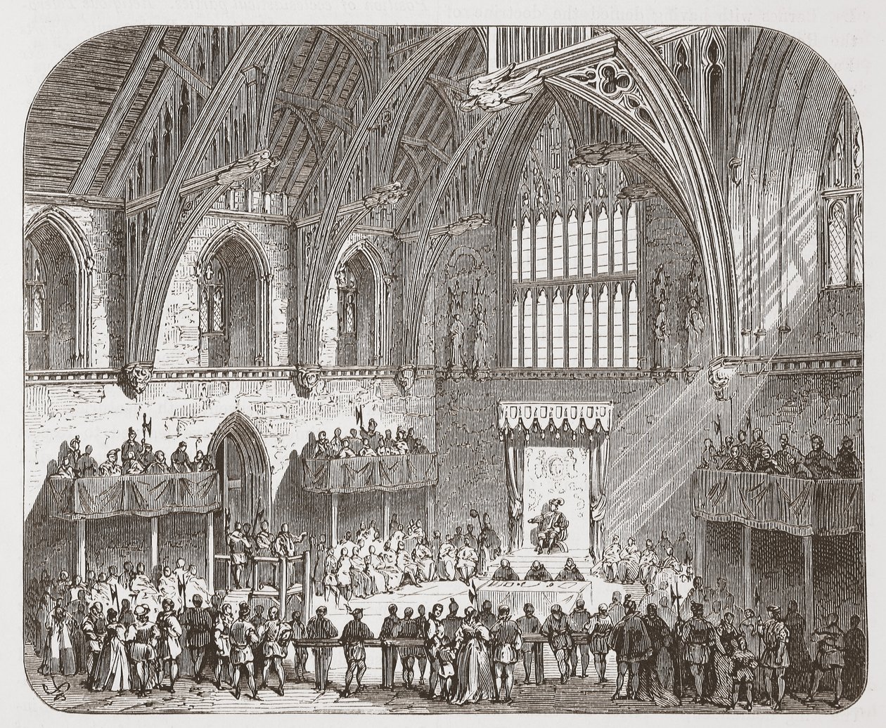 Julgamento de Lambert no Westminster Hall de English School
