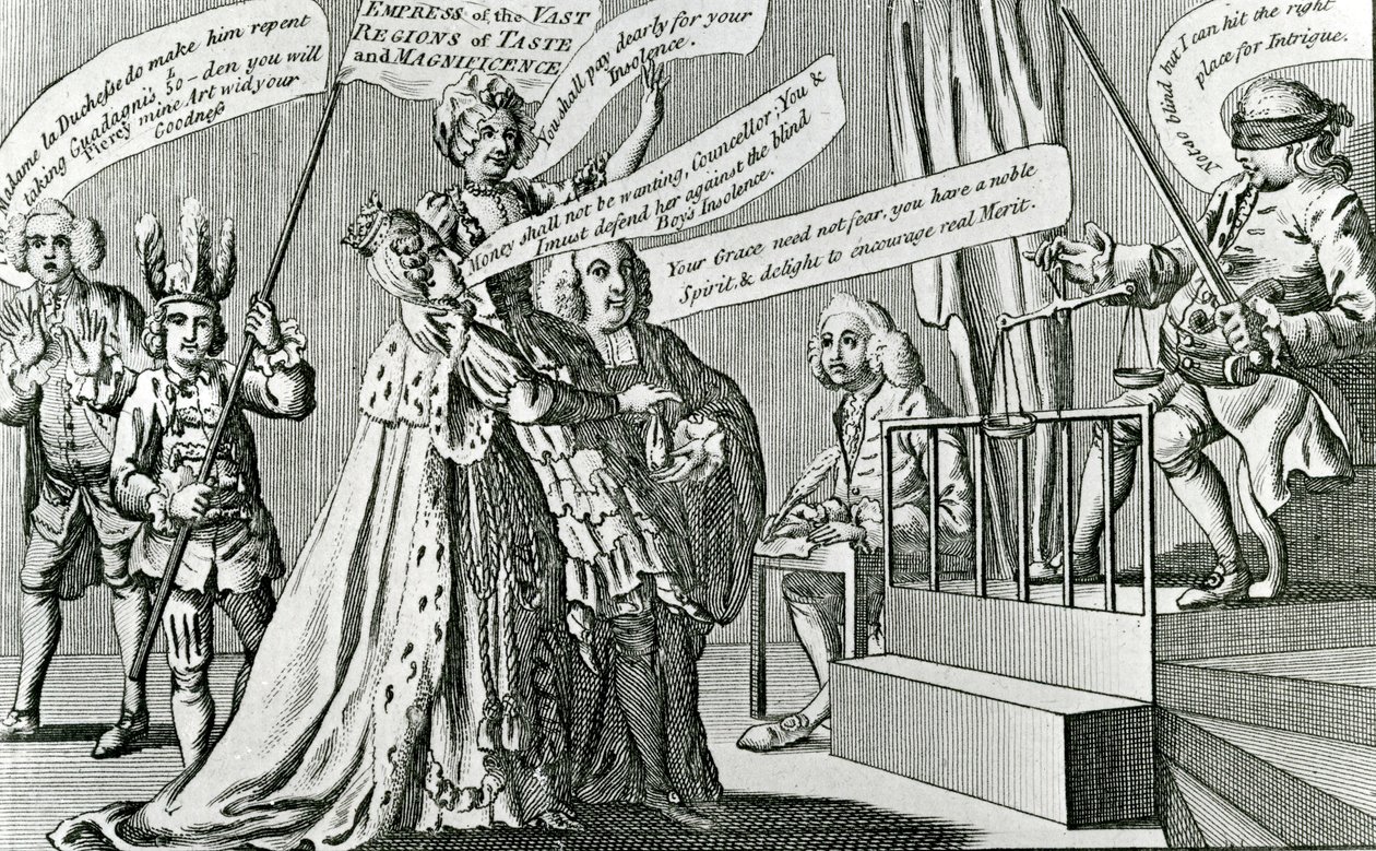 Prova da Imperatriz Soberana das Grandes Regiões do Gosto, 1771 de English School