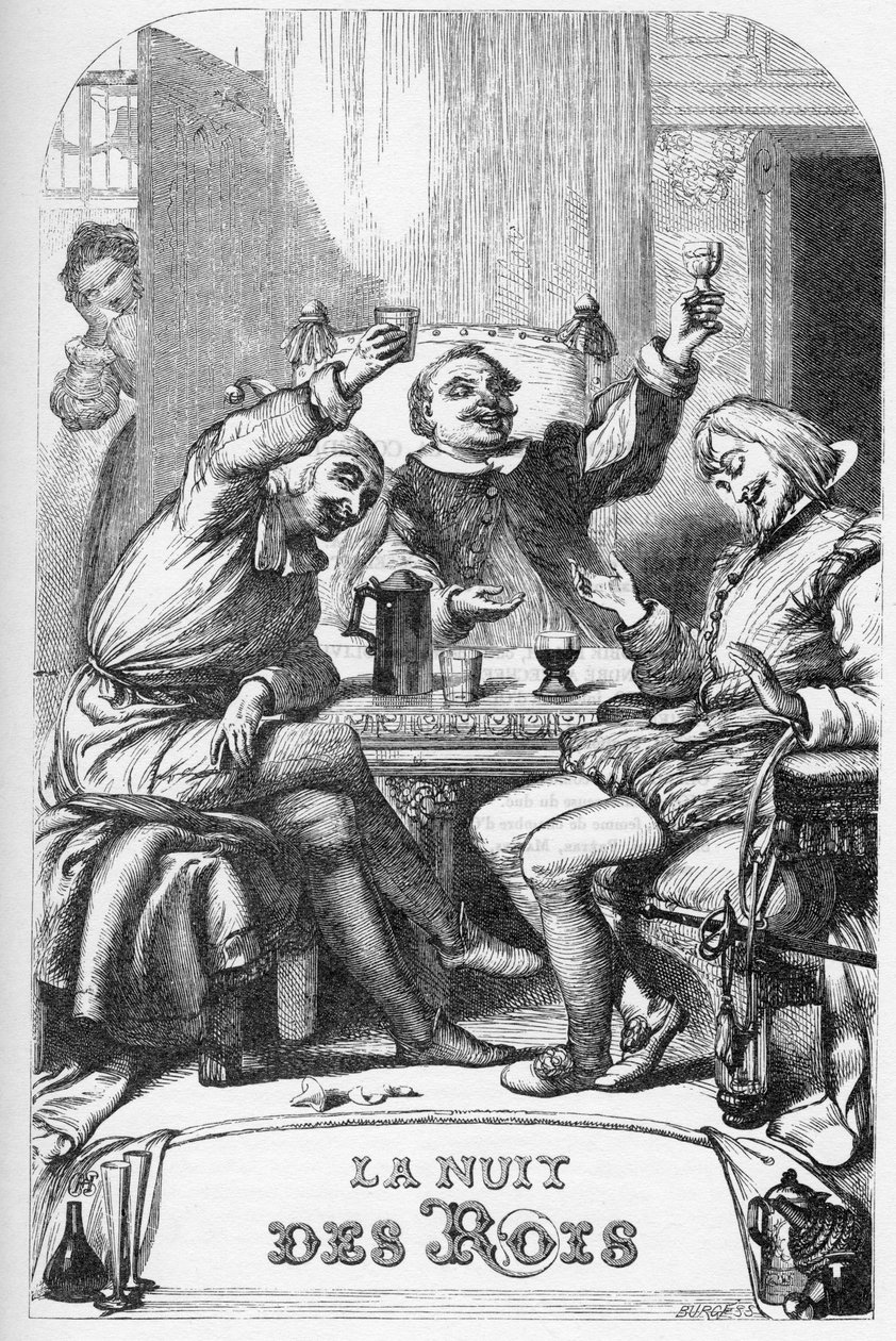 Twelfth Night, Or what you will - Illustration in "Works complete by William Shakespeare" 1866 - As ilustrações e a forma geral desta edição são emprestadas do Shakespeare ilustrado de Cassell, publicado em Londres de English School