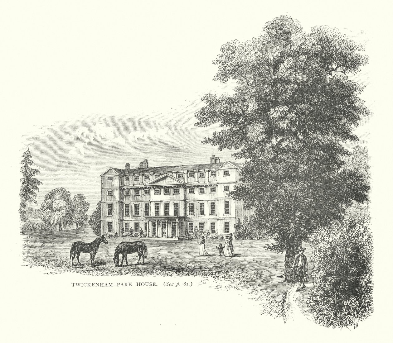 Twickenham Park House (gravura) de English School