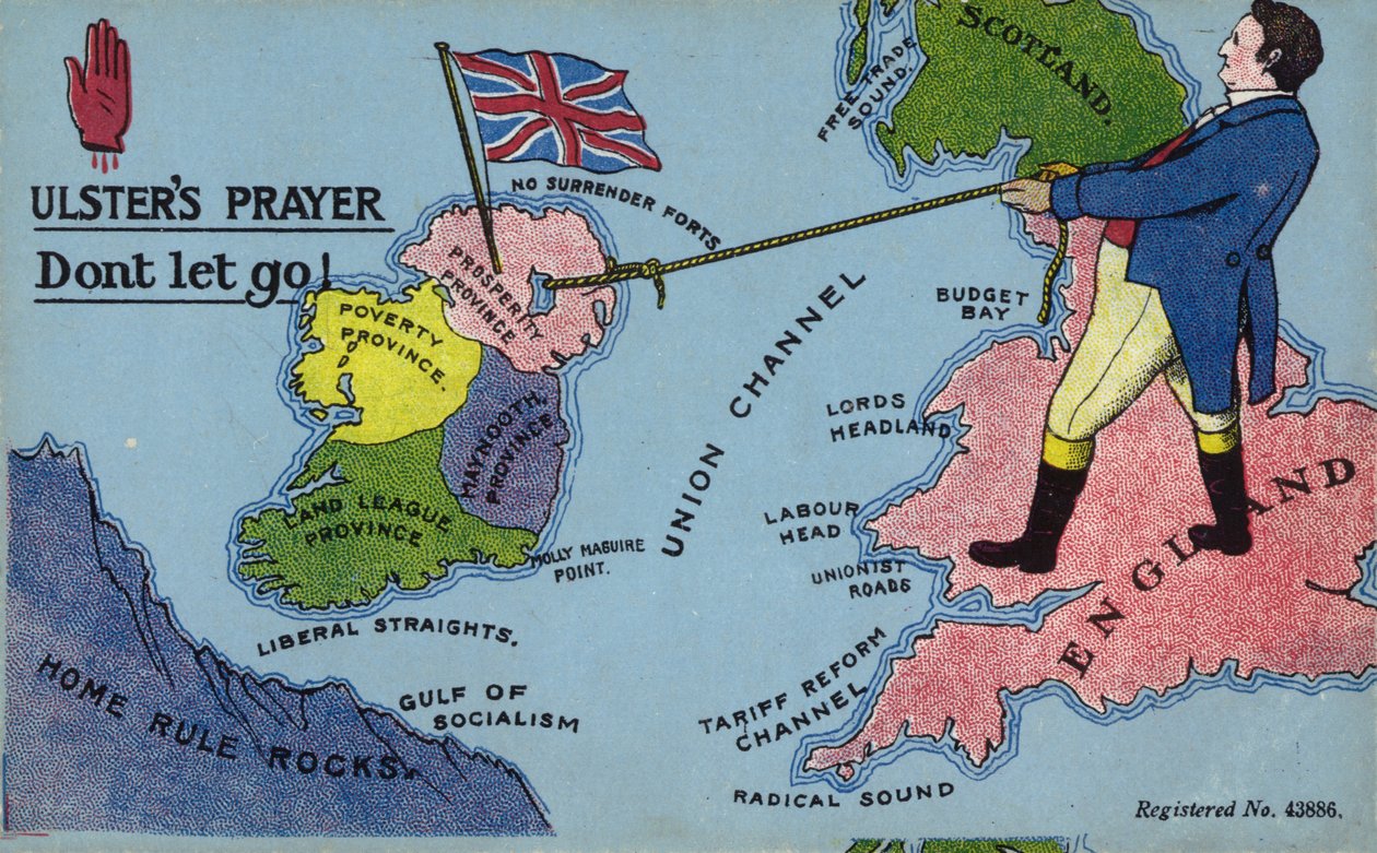 Oração do Ulster. Não deixes! (litografia a cores) de English School