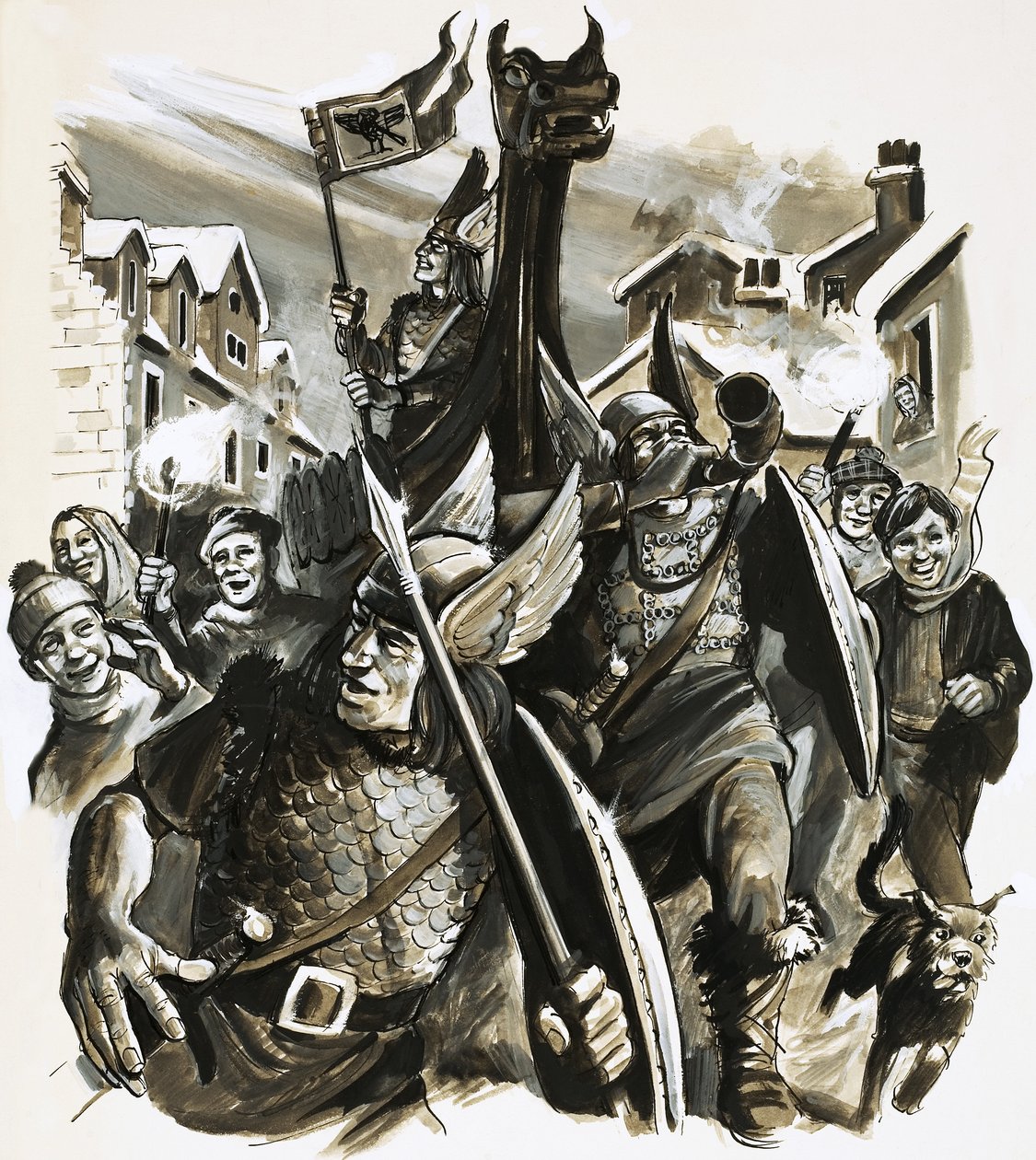 Celebração viking não identificada de English School