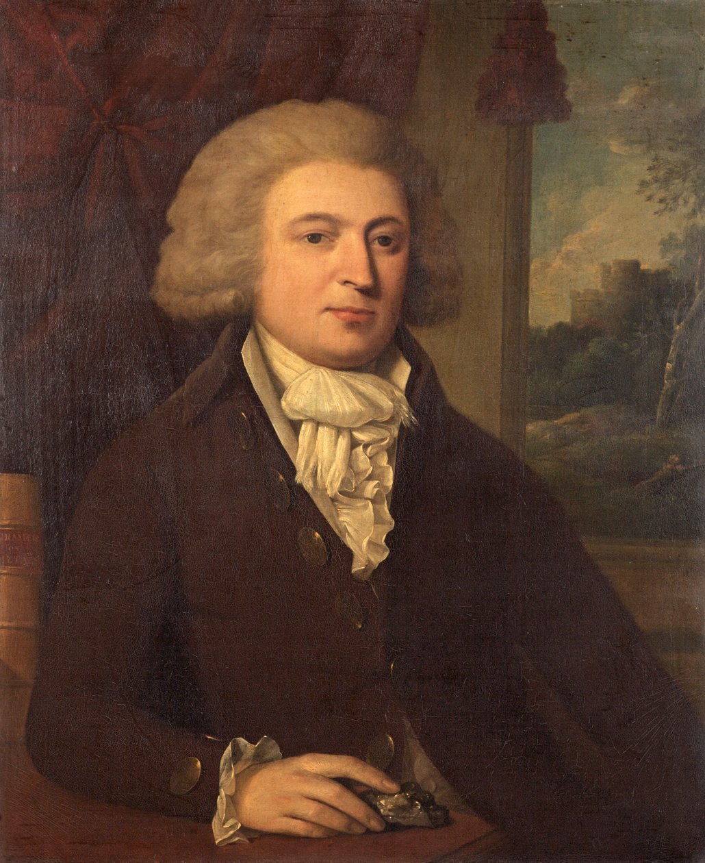 Senhor Desconhecido com um Espécime Mineral, c.1790 de English School