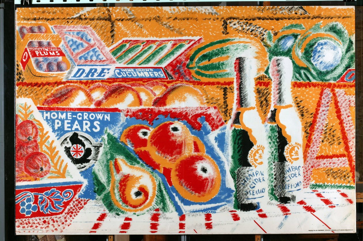 Sem título, da série "The UK Shows her Produce" [6321241] (litografia a cores) de English School