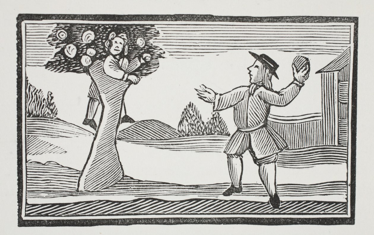 Na árvore, obtenho ilustrações de Chap-books do século XVIII de John Ashton, pub. 1882 de English School