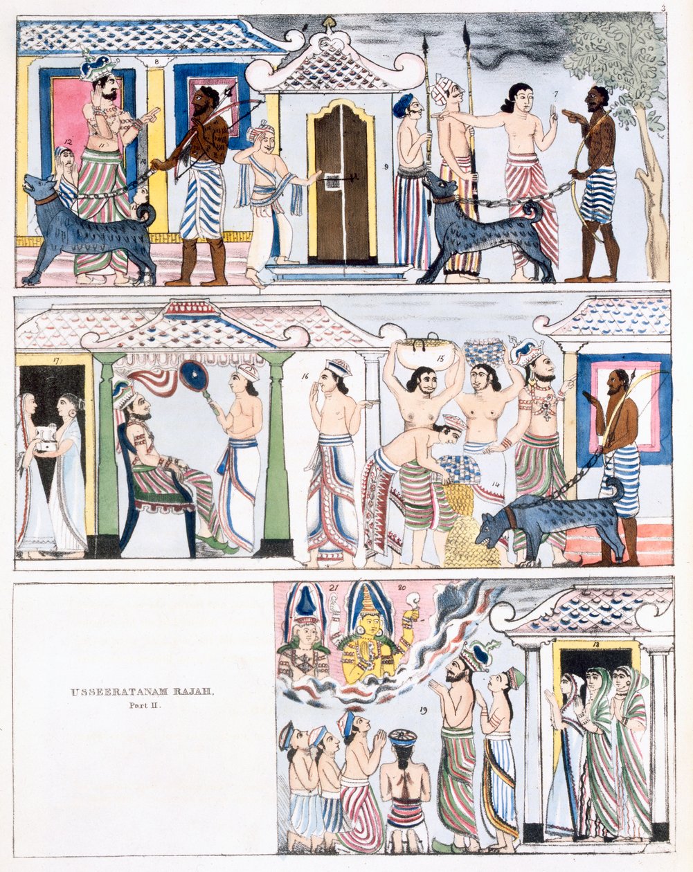 Usseeratanam Rajah, Parte I, de A História e Doutrina do Budismo, de Edward Upham, 1829 (ver também 414.250) de English School