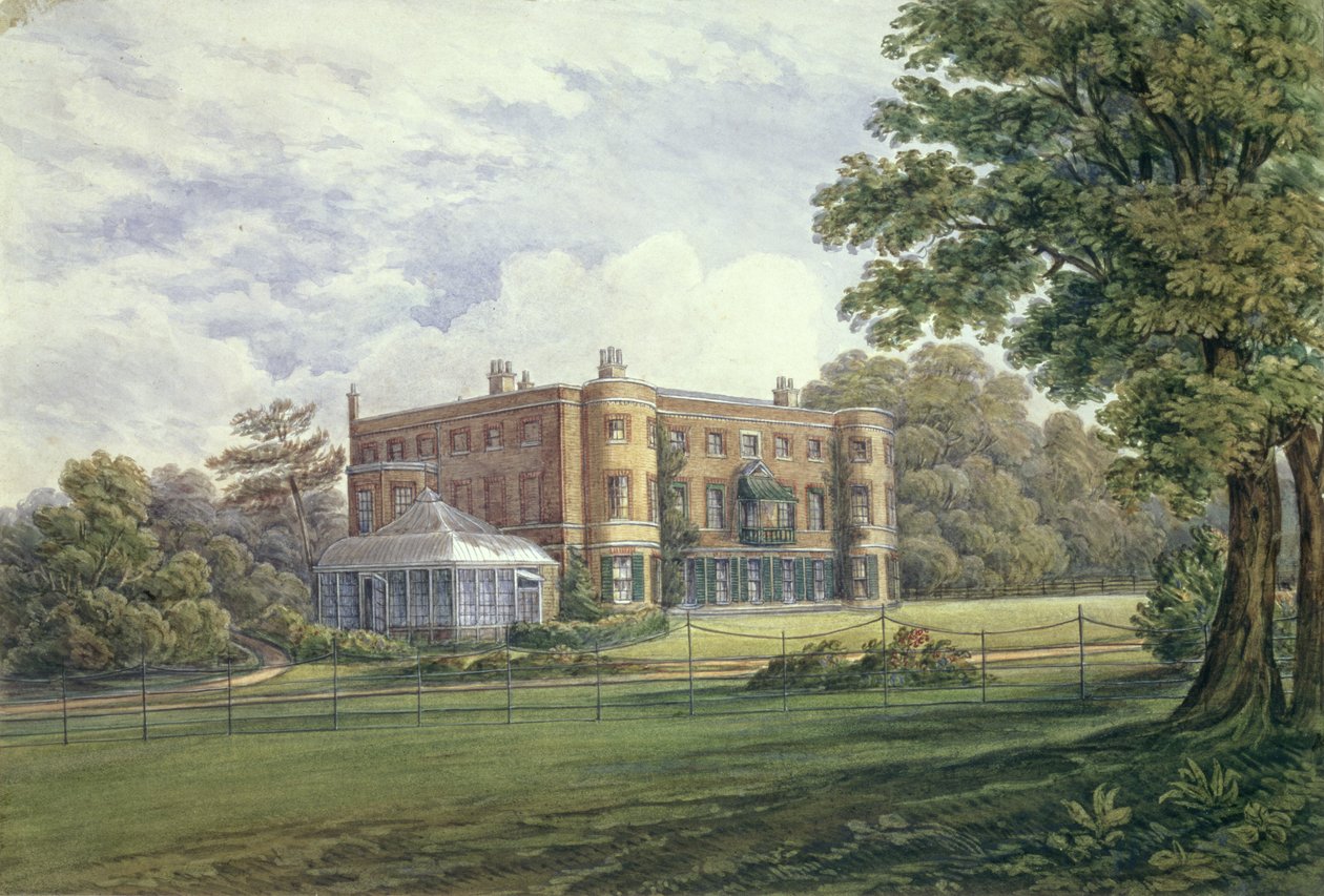 Casa dos Namorados, Ilford, Essex, c.1835 (wc no papel) de English School