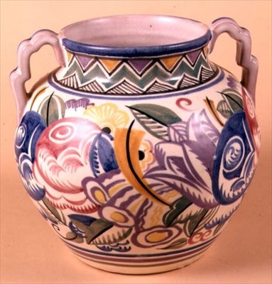 Vaso por Carter Stabler e Adams, c.1930 (cerâmica) de English School